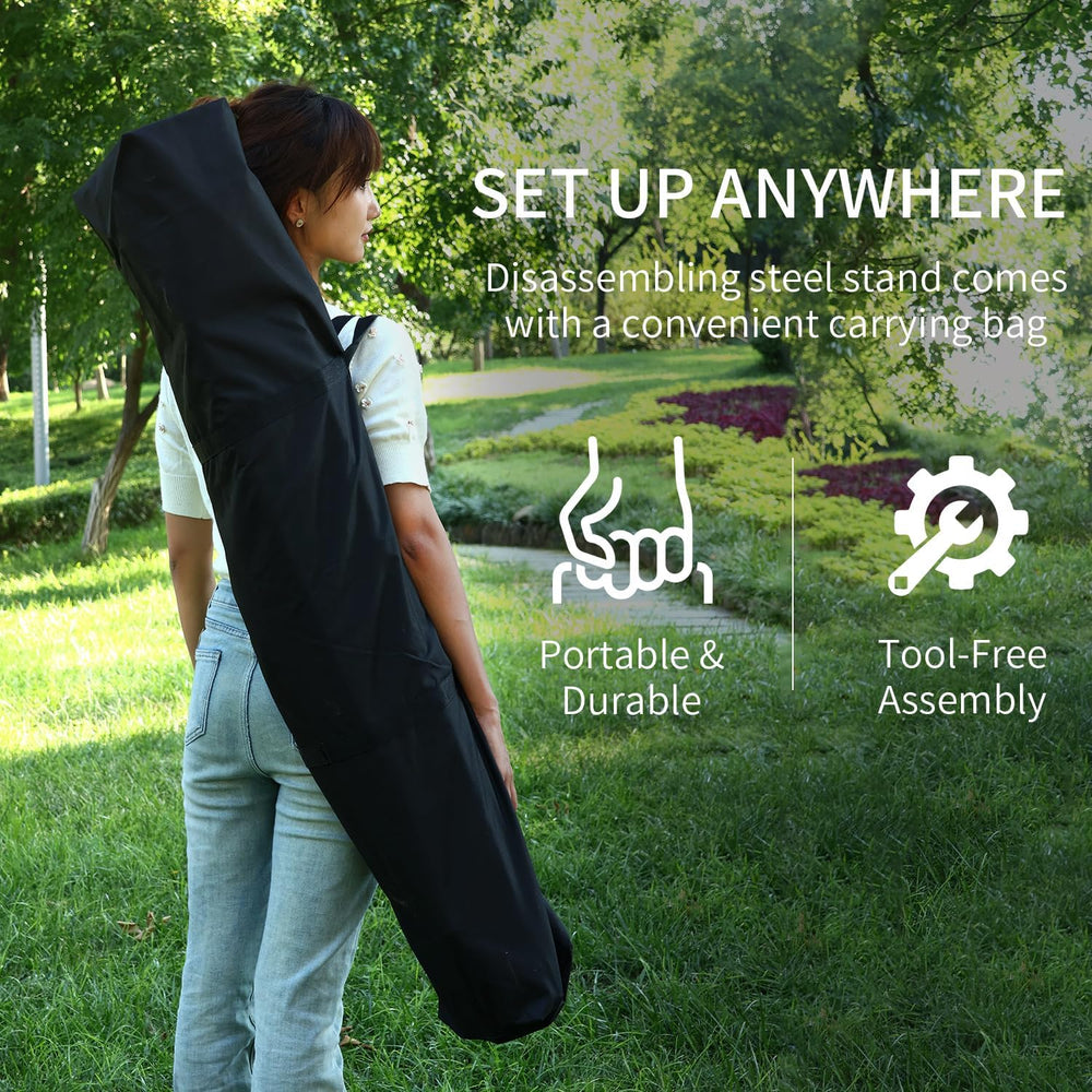 2 in 1 Hammock with Stand - Portable Hammock & Swing Chair, No Tools Asse...
