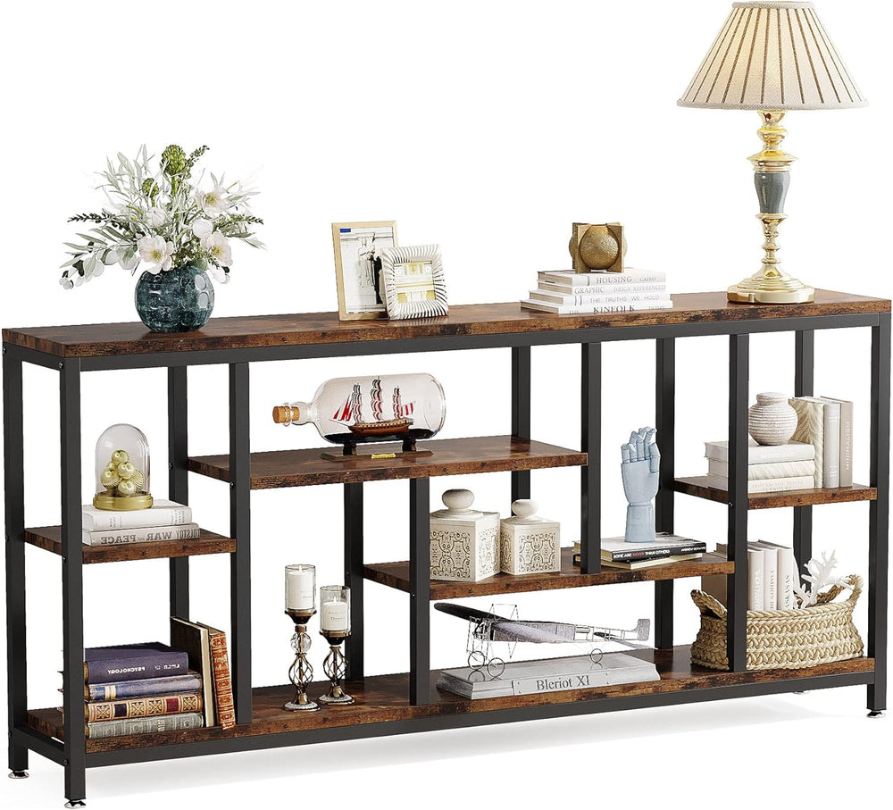 Tribesigns Console Sofa Table, 70.9 inch Extra Long Table Behind Couch with S...