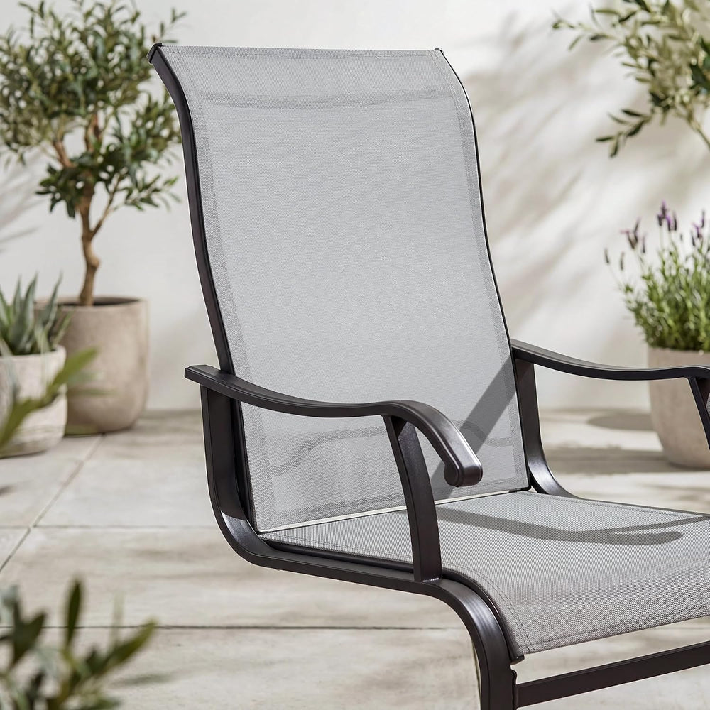 NUU GARDEN Patio Dining Chairs Set of 2, Breathable Textilene Outdoor Chairs ...