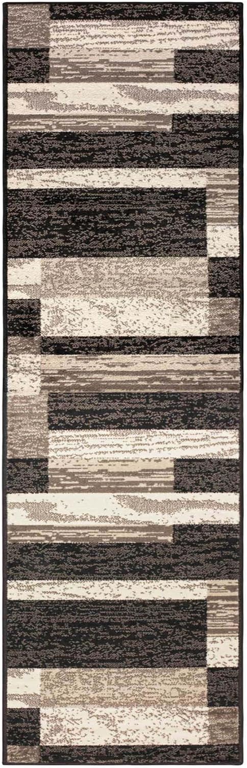 Superior Rockwood Modern Geometric Indoor Area Rug, 2'7"x10', A ...