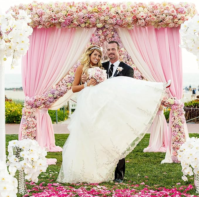 10 x 10 Feet Light Pink Backdrop Curtain for Partie, Background Curtains for ...
