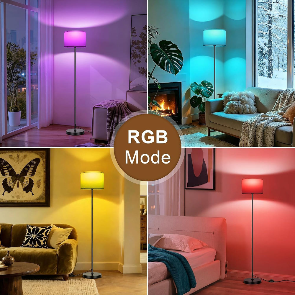 FRIDEKO HOME Floor Lamp for Living Room - Bedroom Standing Tall Lamps with Re...