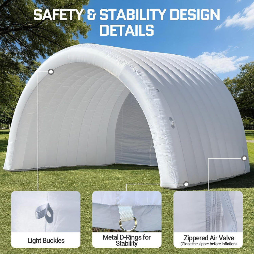 OZIS 20 × 15 × 13 FT Inflatable Event Stage Tent Indoor/Outdoor Dome Booth, I...