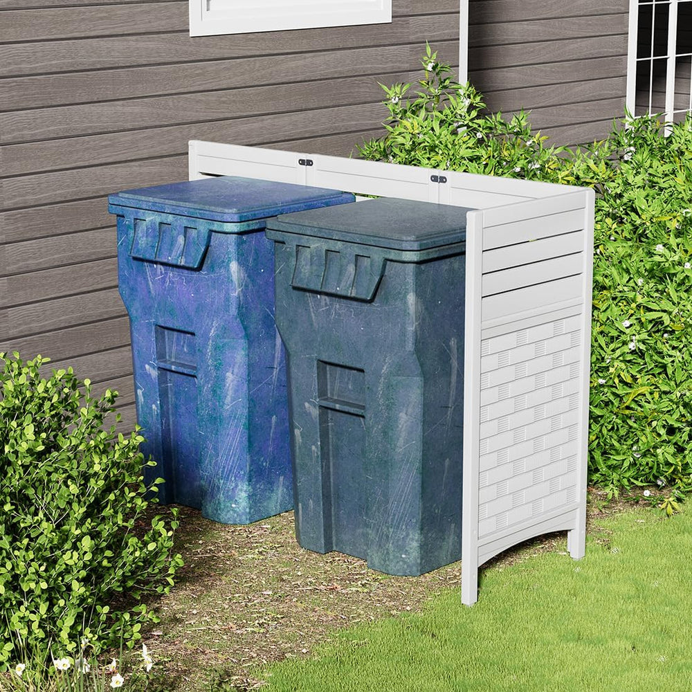 KINYING Air Conditioner Fence Privacy Screen,4 Panels Pool Equipment Trash Ca...