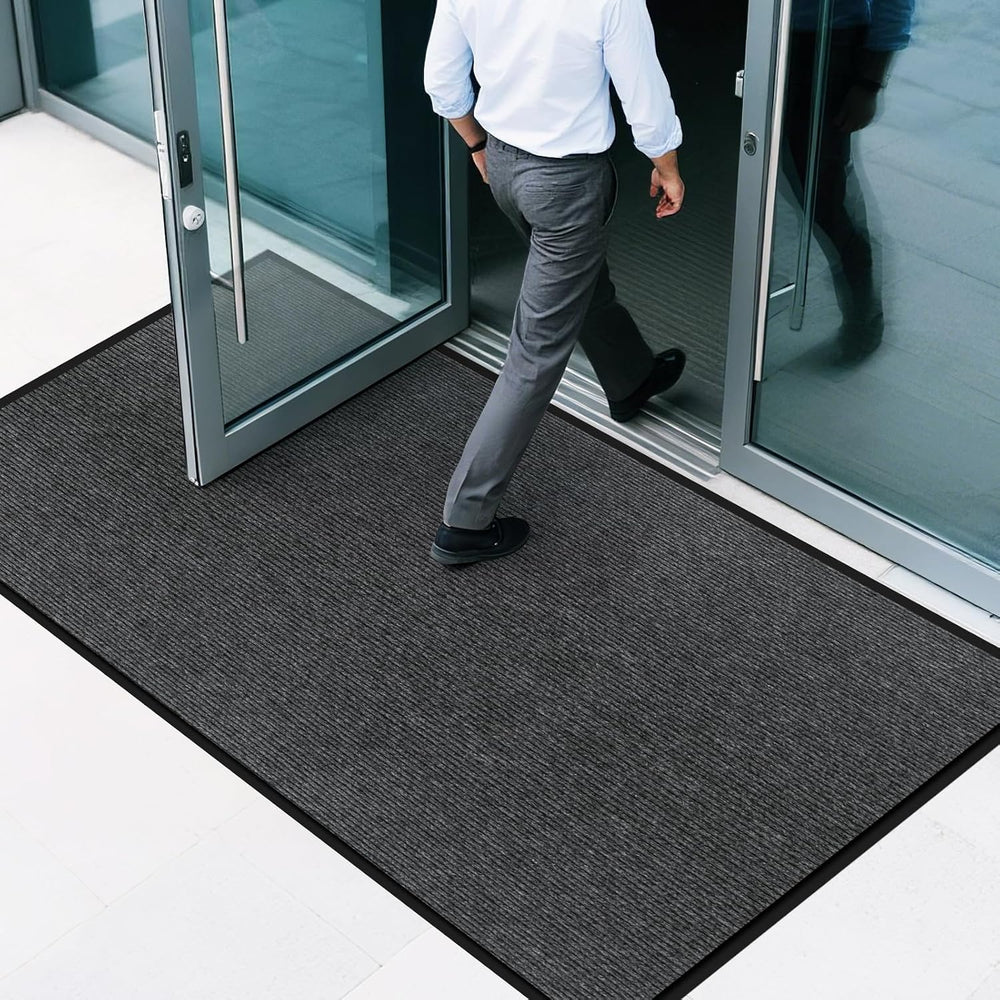 3' X 5' Durable Front Door Mat Indoor Outdoor Entrance, Commercial Do...