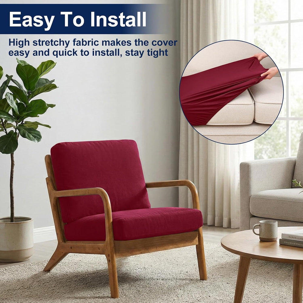 Smiry Waterproof Patio Cushion Covers, Stretch Outdoor Furniture Covers