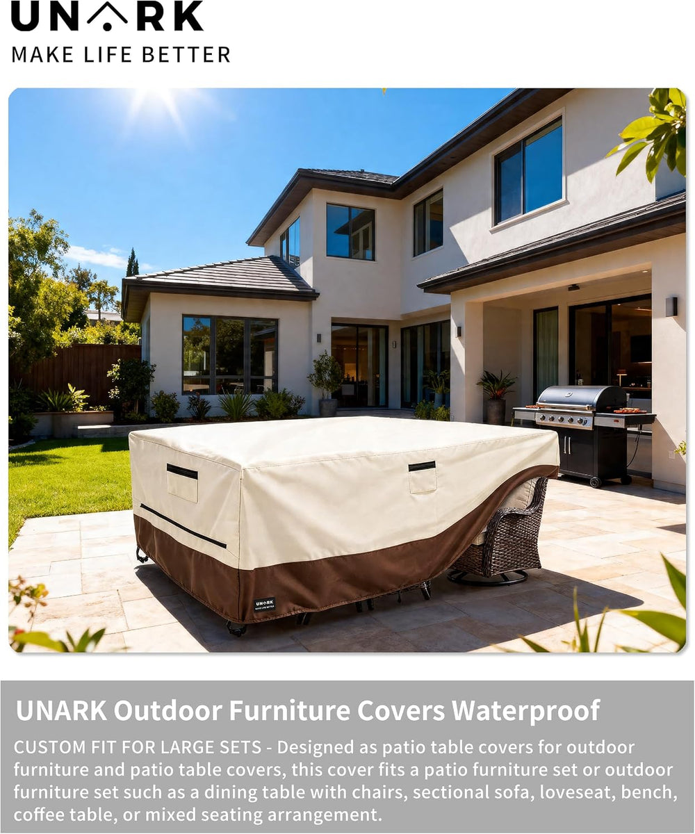 Outdoor Furniture Covers Waterproof for Patio Furniture Set, Outdoor Table Co...