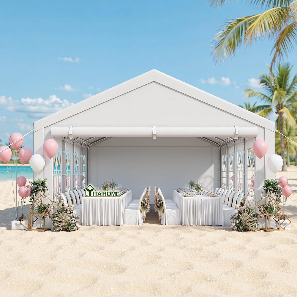 YITAHOME 16x32FT Party Tent Heavy Duty PVC Wedding Event Shelters