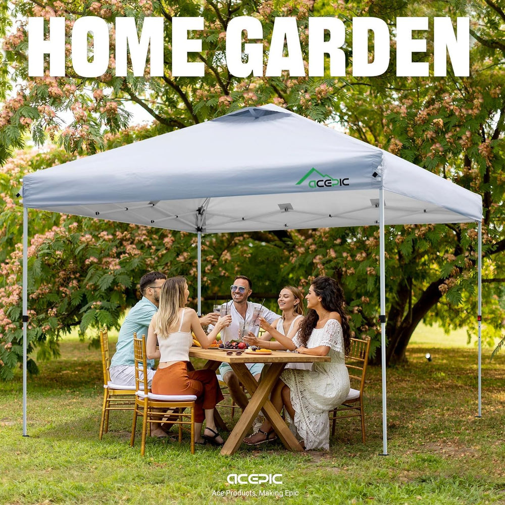 ACEPIC 10x10 Canopy Replacement Top with Air Vent(White,Top Only)