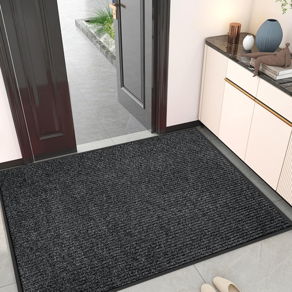 Kuyal Front Door Mat, 3'x5' Indoor Outdoor Entrance Mat
