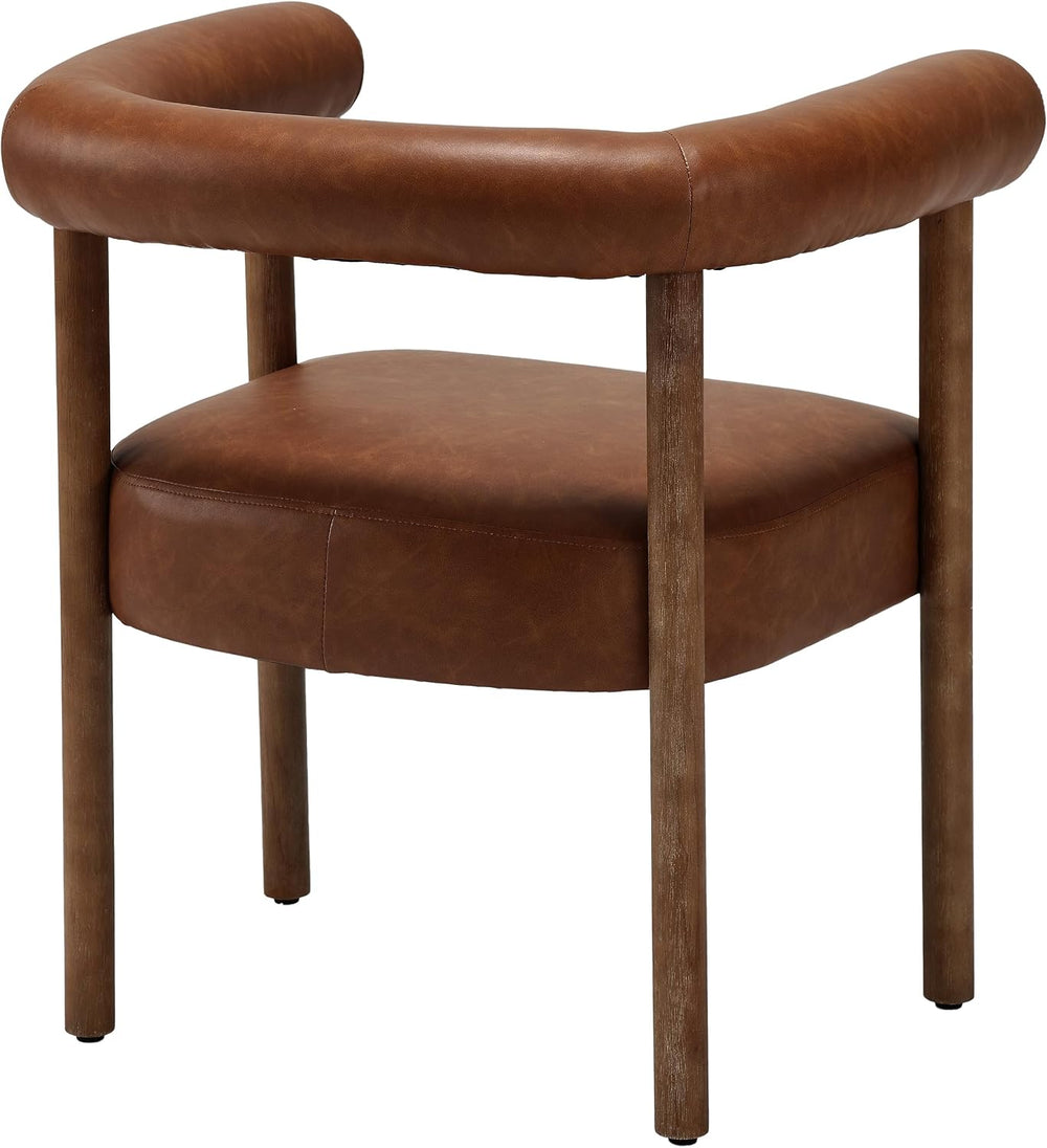 RIVOVA PU Leather Dining Chairs Set of 6, Modern Upholstered Dining Chairs, C...