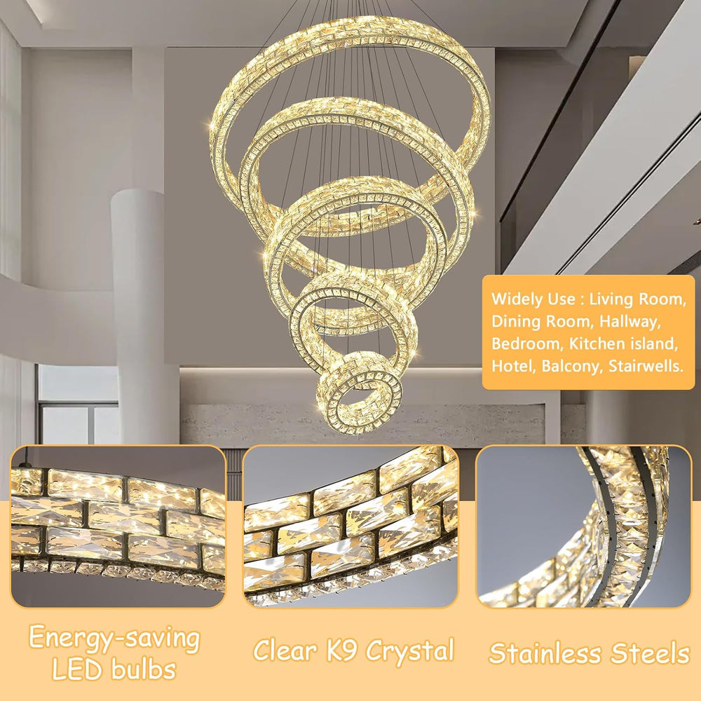 8"+16"+24"+32"+40" Large Chandelier for Living Room ...