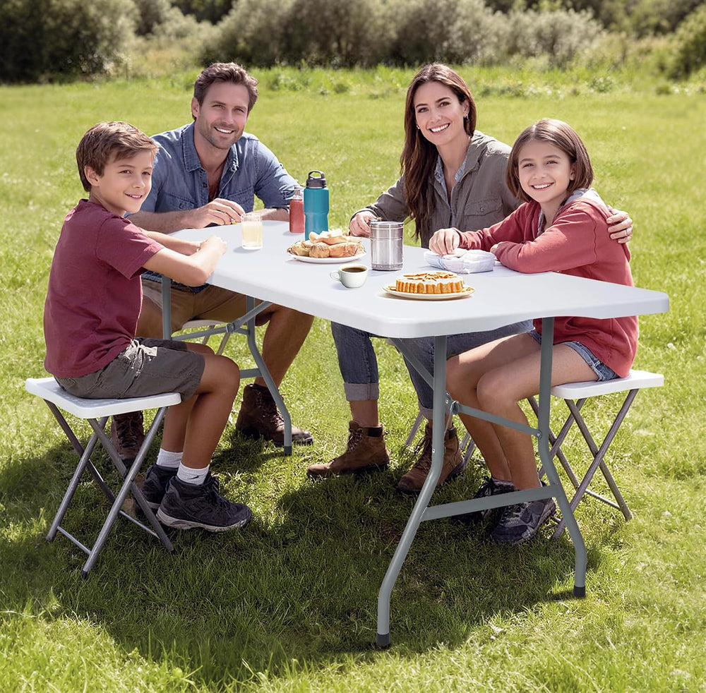 Folding Table 6ft Foldable Table with Built in Handle & Steel Legs / 6FT ...