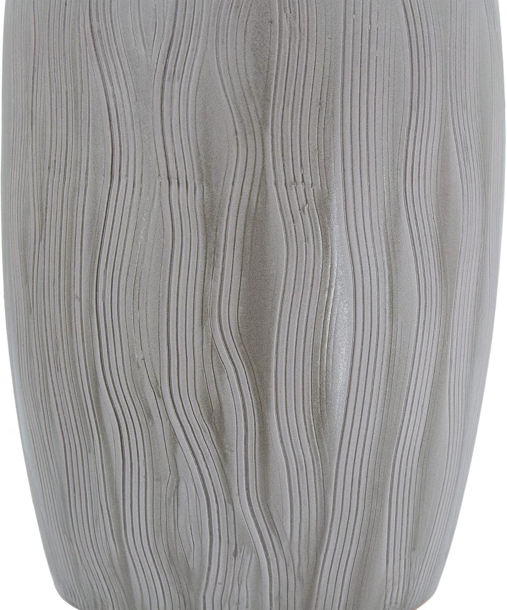 A&B Home Wave Pattern Stool - Drum Shape Ceramic Stool, Decorative Multip...
