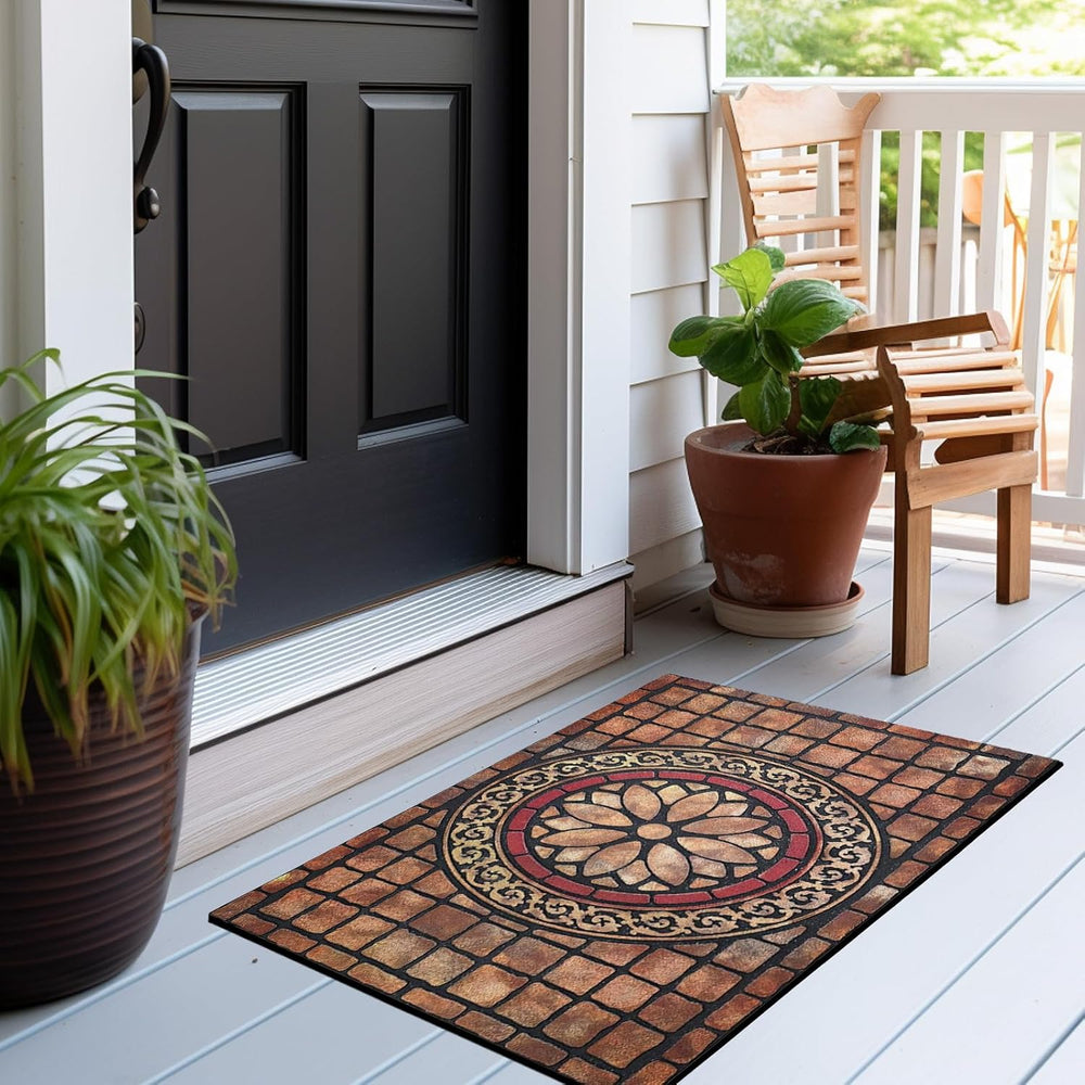 CHICHIC Rectangle Entrance Door Mat Large 24 x 36 Inch High Traffic Area Entr...