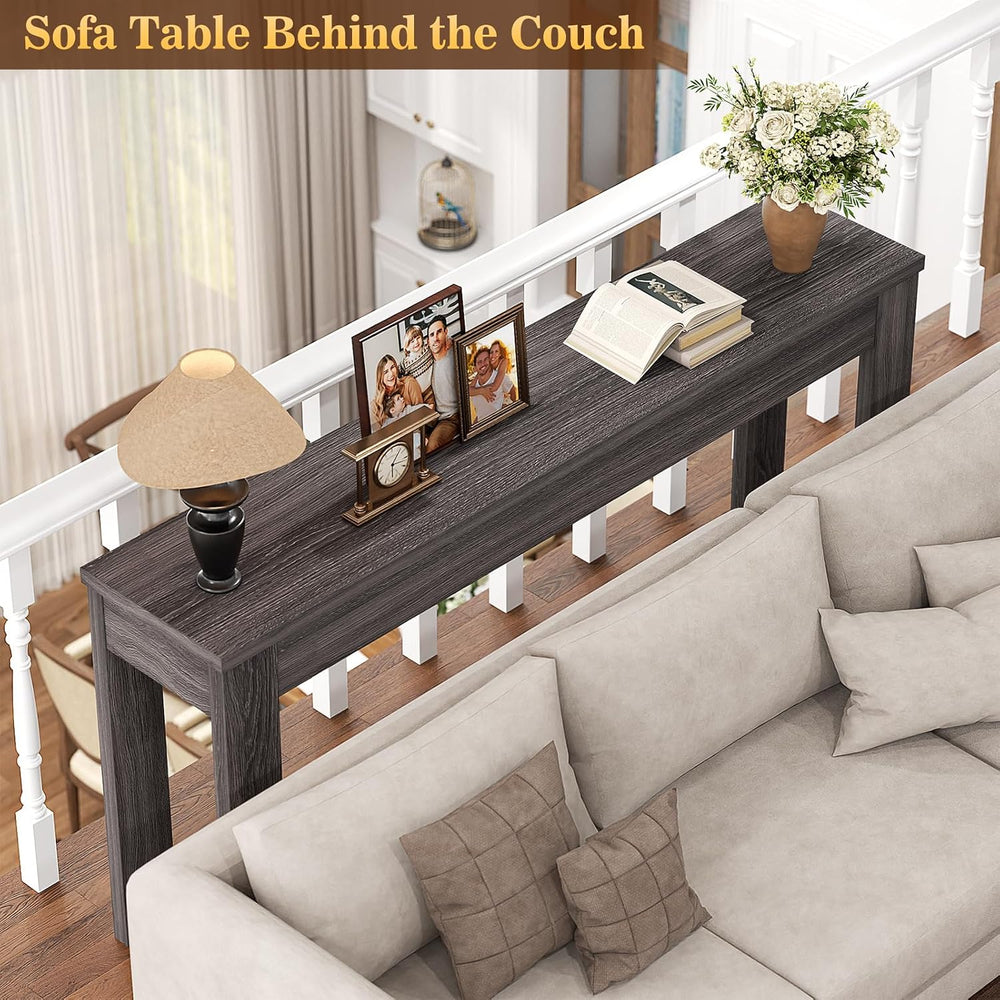 Armocity Console Table for Entryway, 47" Farmhouse Sofa Tables Narrow Long