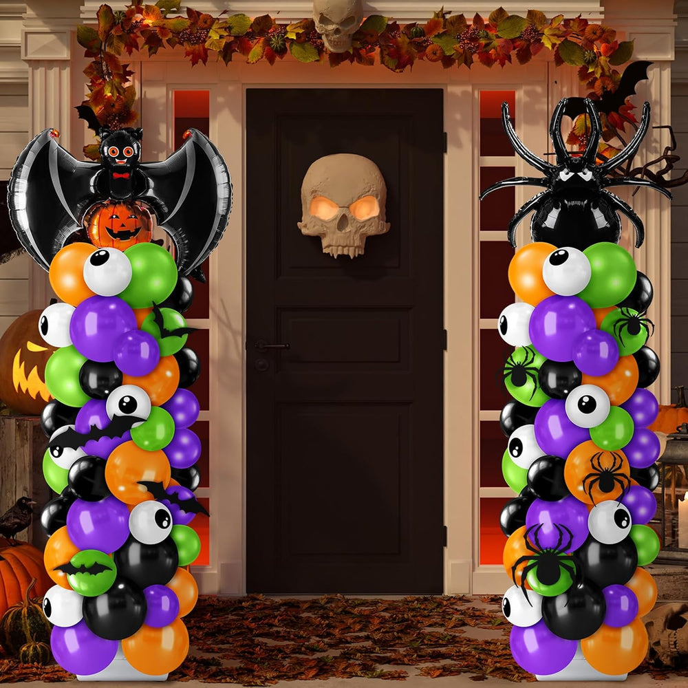 Kasyat 2 Sets Halloween Balloon Column Kit, Bat, Spider