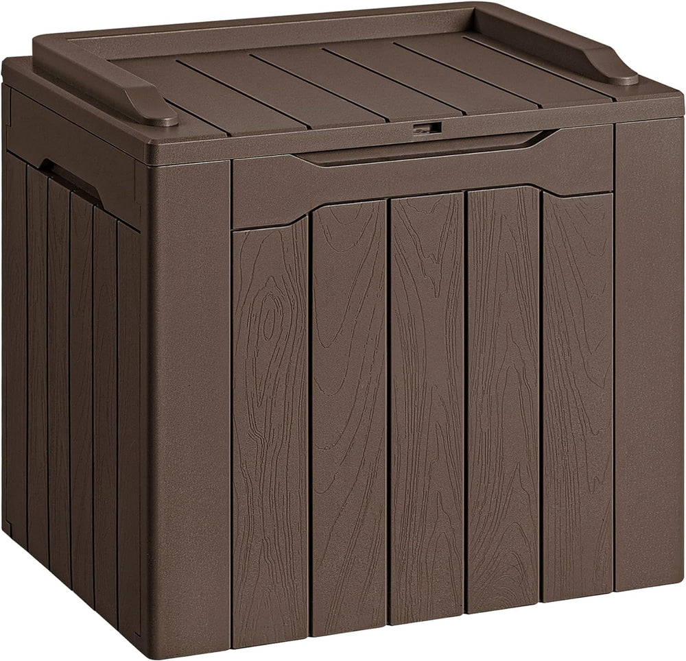 Devoko 30 Gallon Resin Deck Box Outdoor Indoor Waterproof Storage Box for Pat...