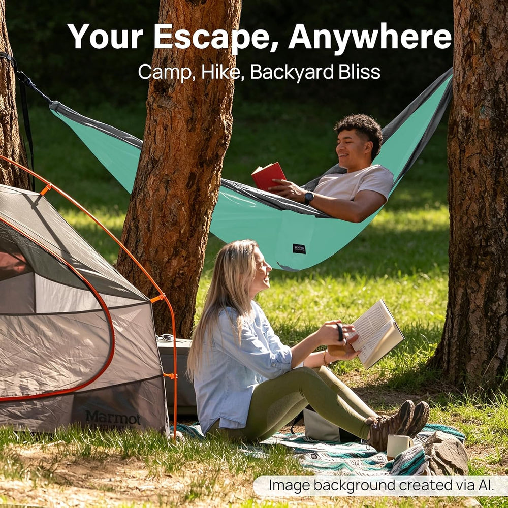 Kootek Camping Hammock 500lbs Capacity Outdoor Camping Essentials, Double