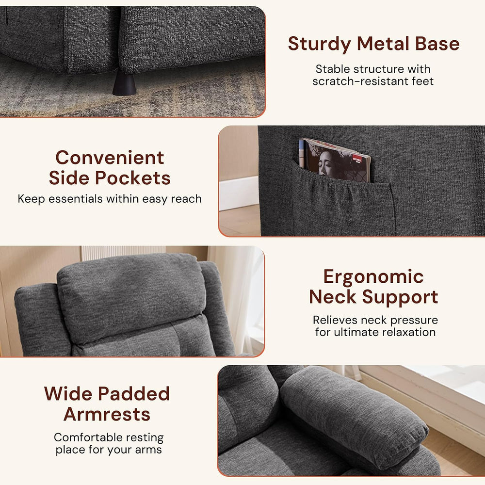 Korser Power Recliner Chair for Adults, Oversized Electric Recliner with Thic...