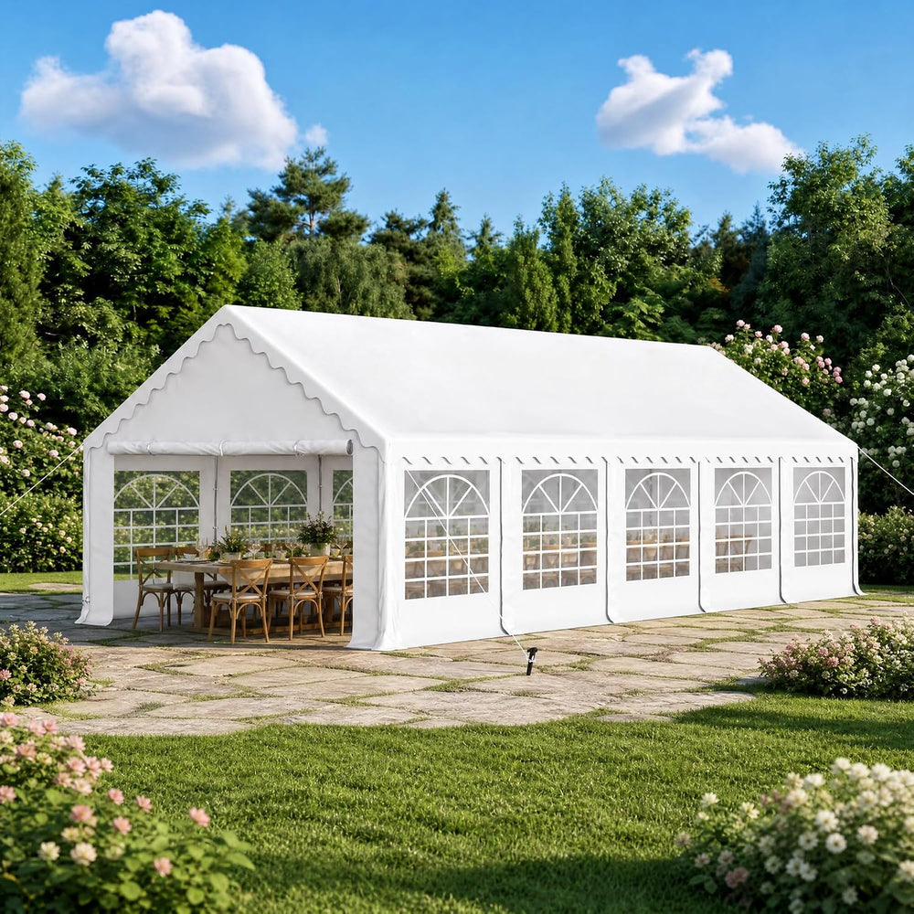 PHI VILLA Party Tent 16x32ft, Heavy Duty Wedding Events Tents for Parties