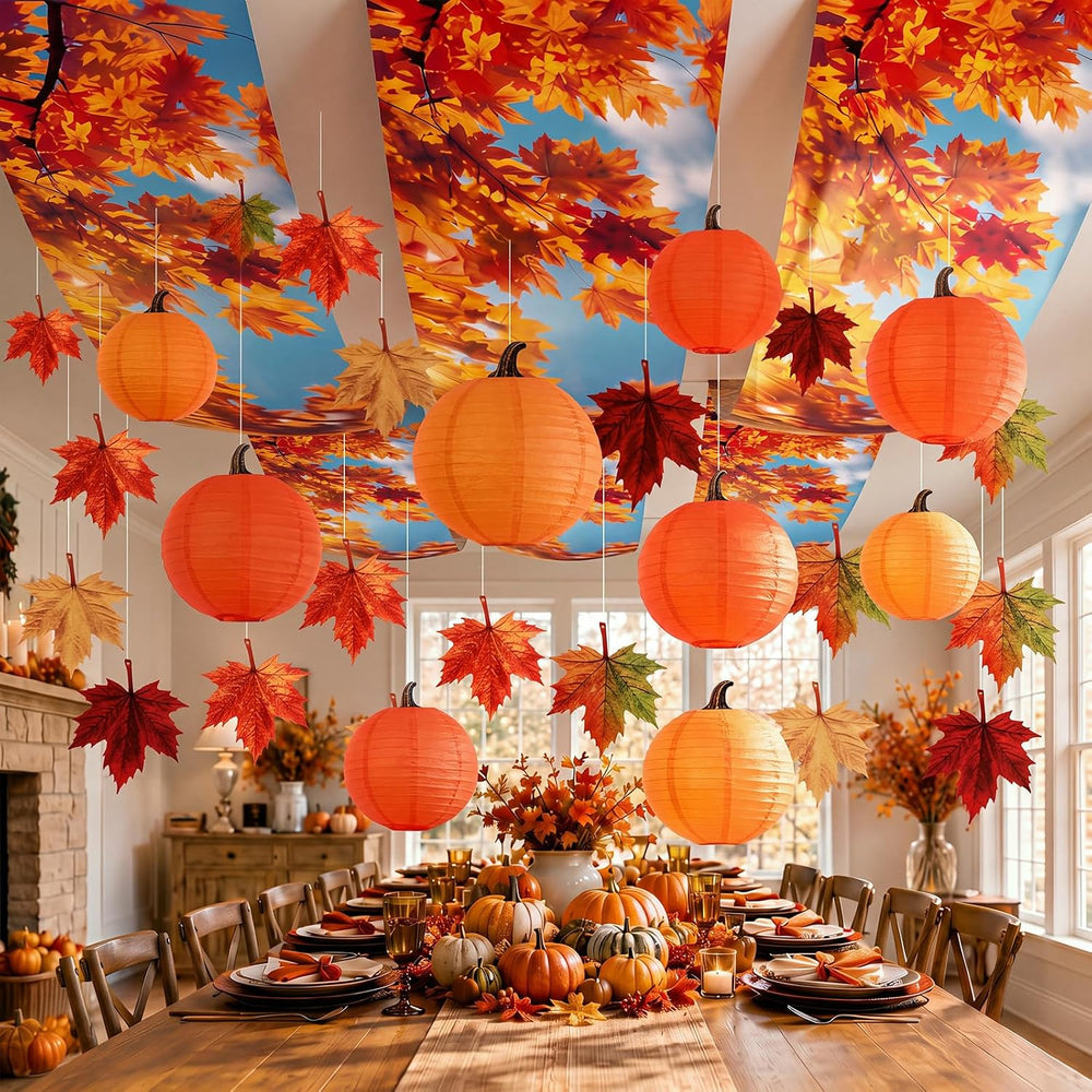 80 Pcs Fall Ceiling Decor for Classroom Thanksgiving Hanging Set