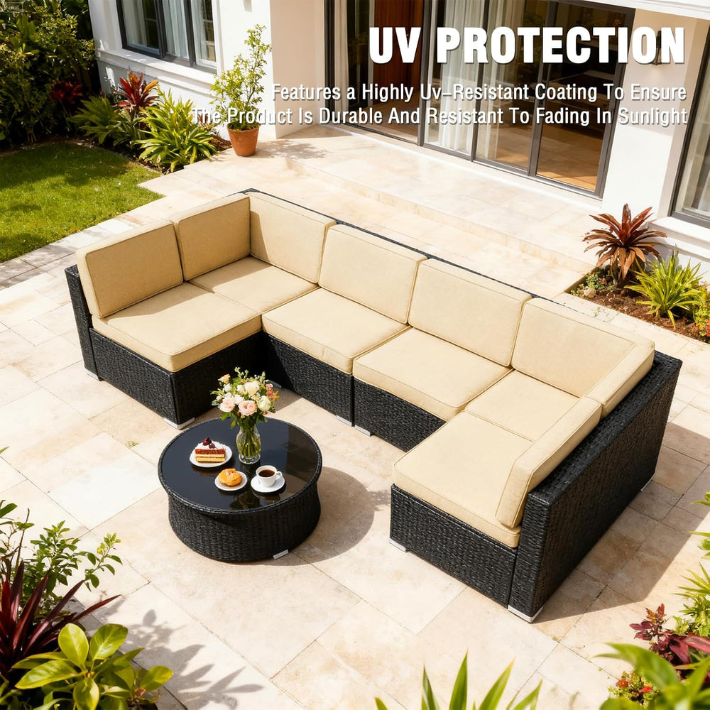 14Pieces Patio Cushion Covers Replacement Outdoor Couch Cushions Covers Splas...