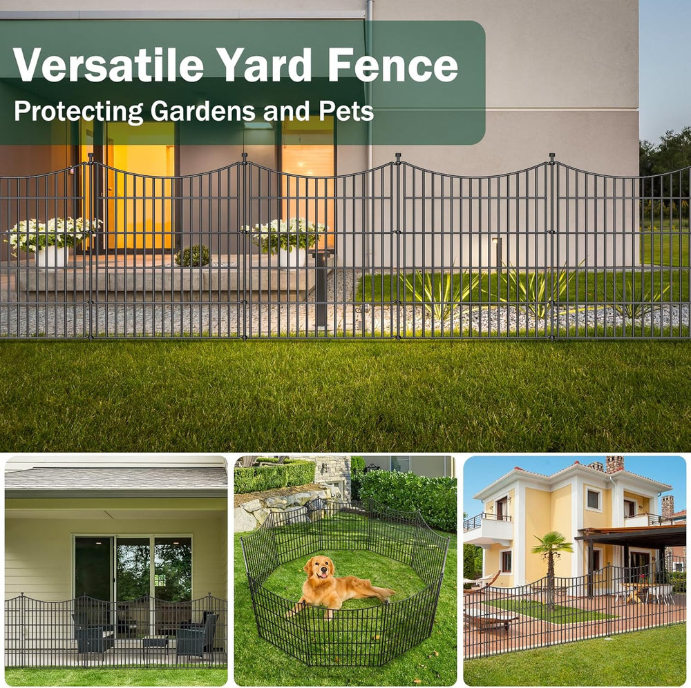 No Dig Dog Fence Outdoor for Yard, 24 in(H) X 10 ft(L)