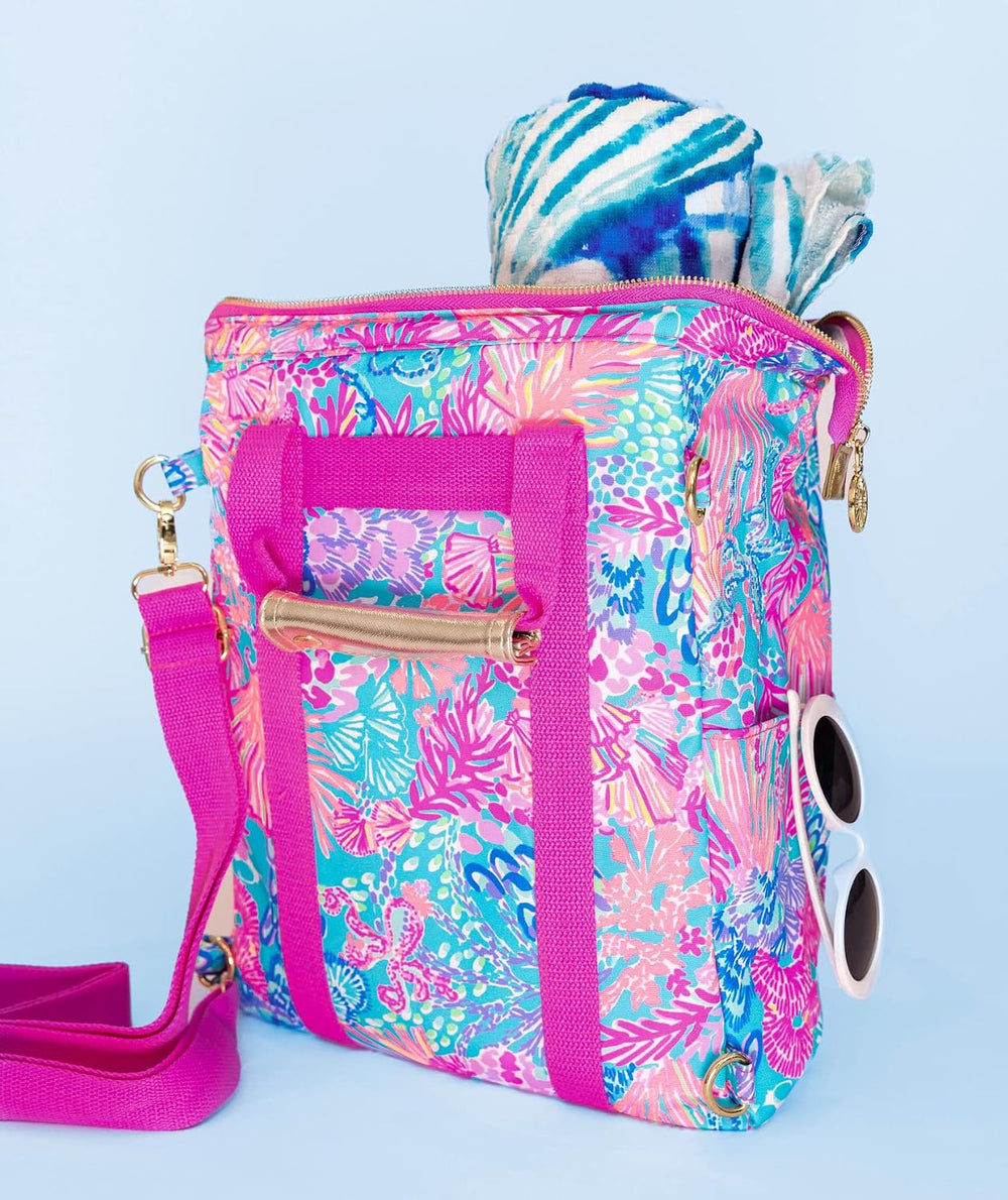 Lilly Pulitzer Insulated Backpack Cooler, Splendor in the Sand
