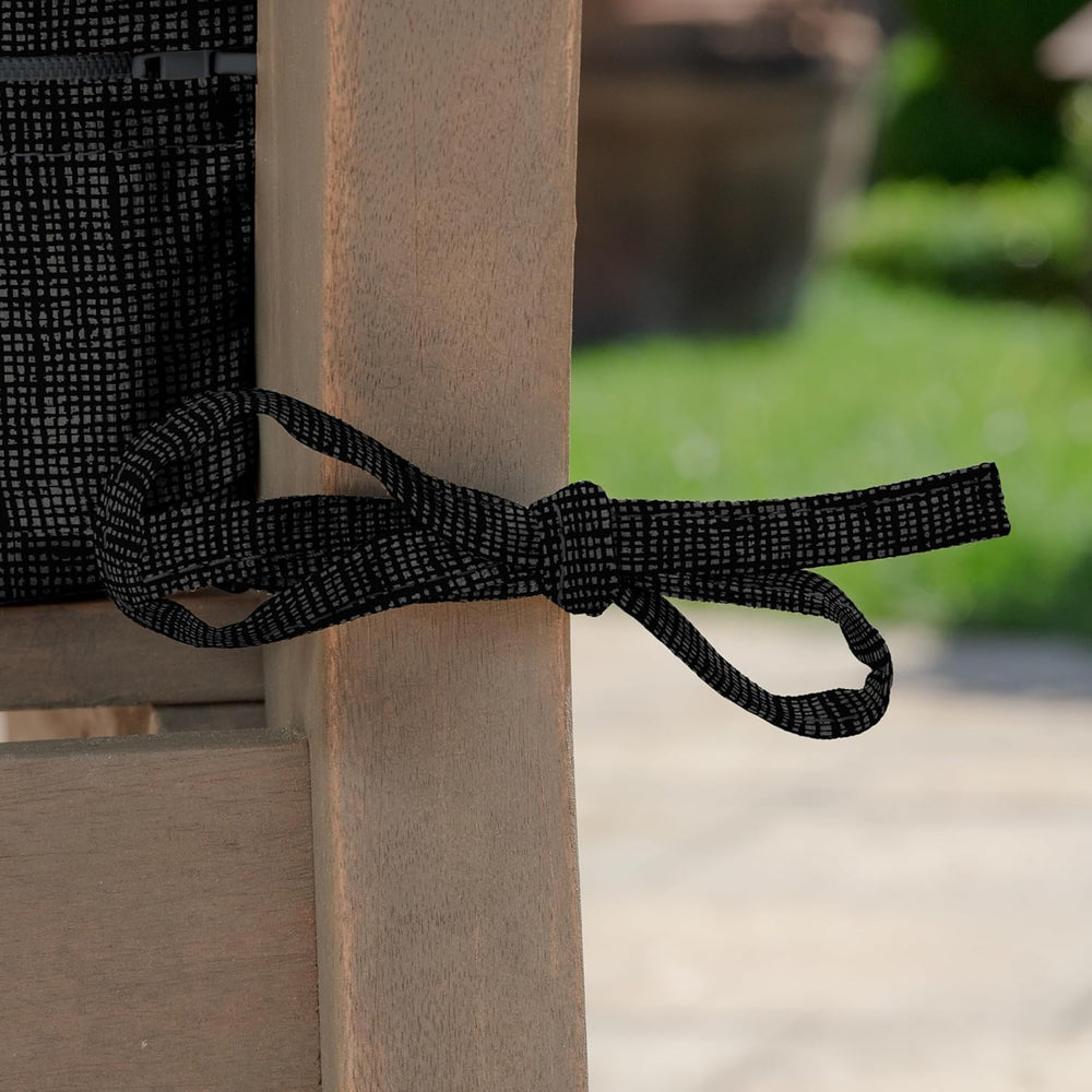 Arden Outdoor Deep Seat Cushion Set, 2-Pack, 22x24, Black