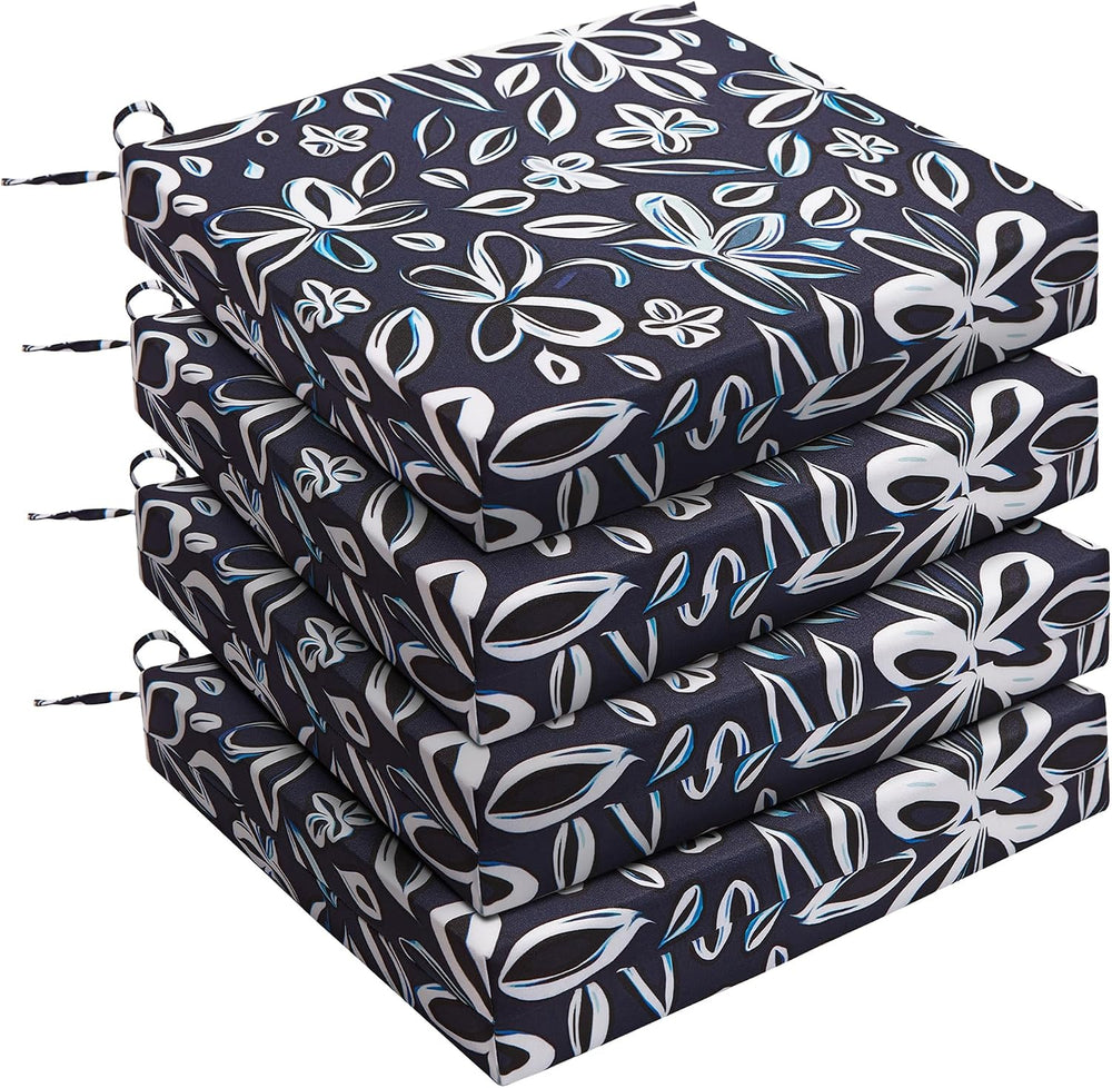 Outdoor Chair Cushions, Set of 4, 24"*24"*4", Water Resistant,...