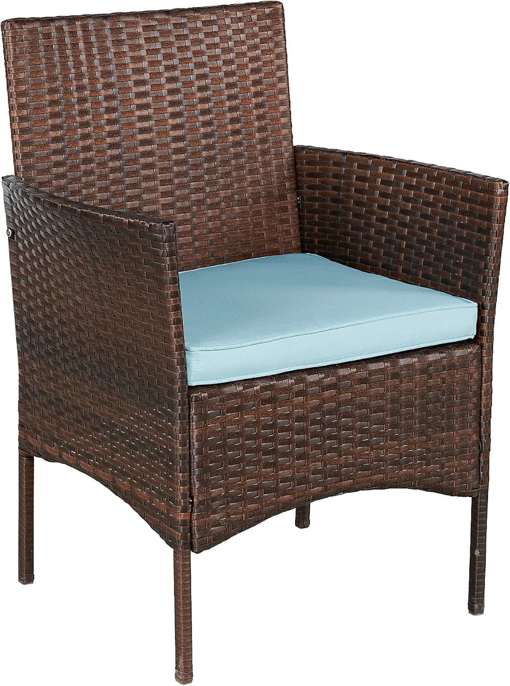 BTEXPERT Outdoor Wicker Patio Conversation 3 Piece Bistro Set Garden Yard Por...