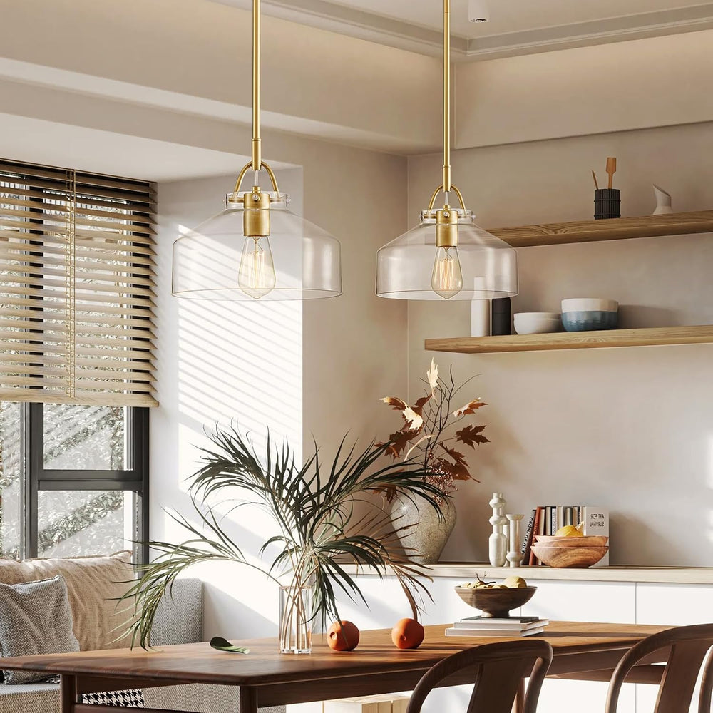 WUZUPS Chandelier Rustic Farmhouse Industrial Round Ceiling Pendant LED Light...