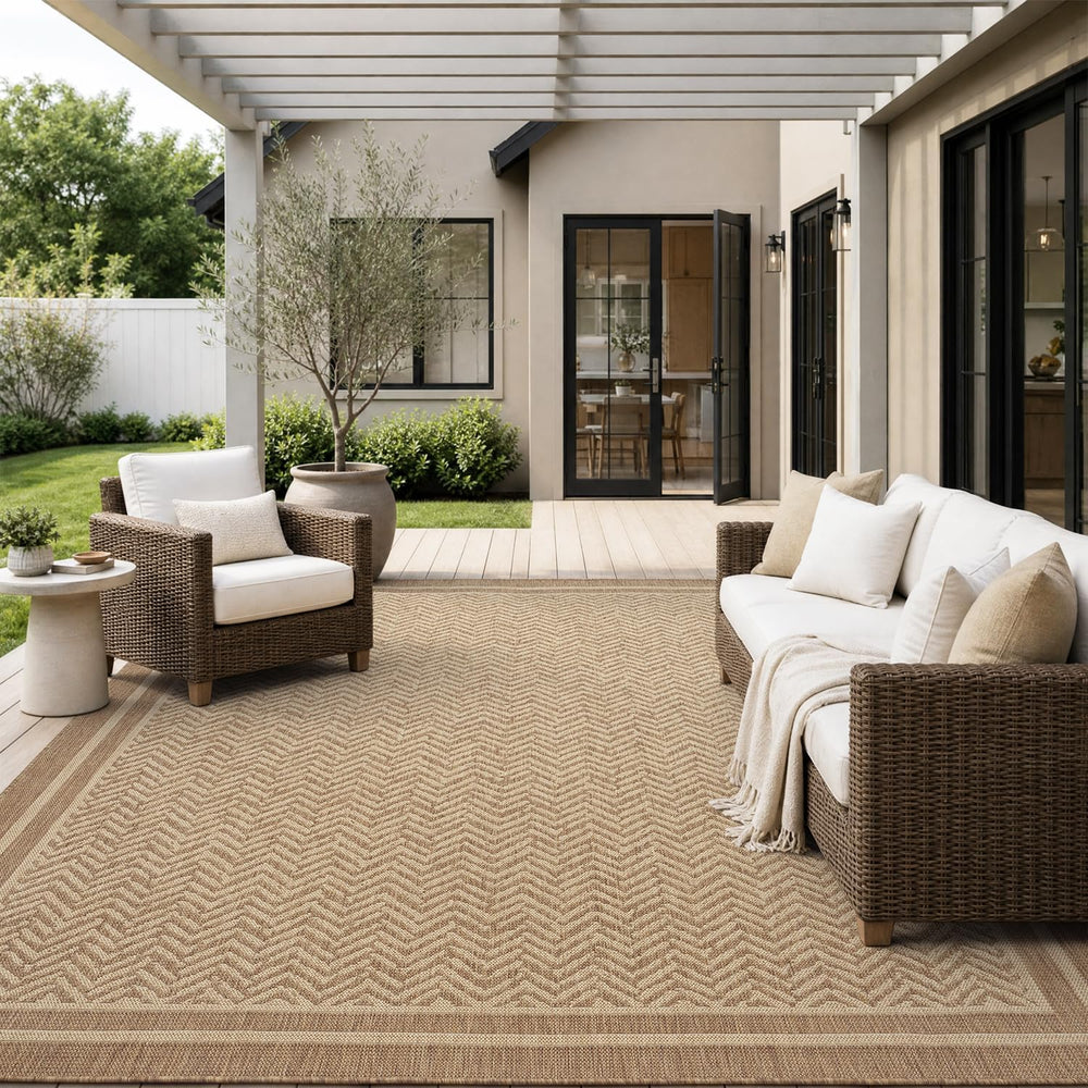 MontVoo-Outdoor Rug-Patio Rug 6x9 Polypropylene Indoor Outdoor Rugs Outdoor C...