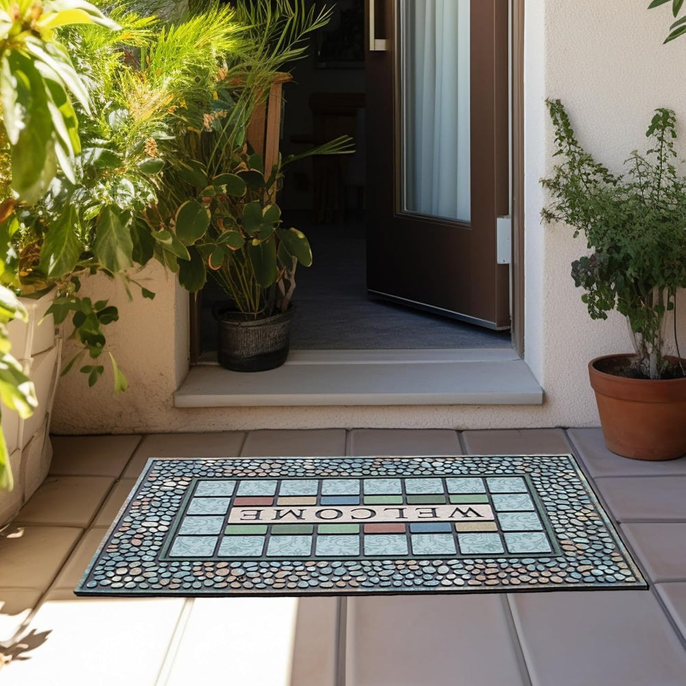 CHICHIC Rectangle Entrance Door Mat Large 24 x 36 Inch Entry Way High Traffic...