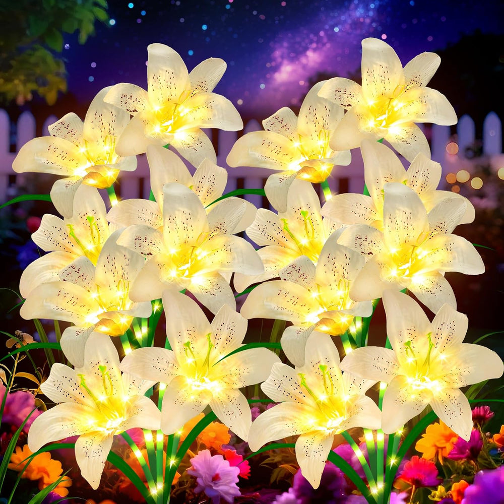 Solar Lights Outdoor, Gift for Women Mom Grandma Wife Daughter, 4 Pack 16 Sol...