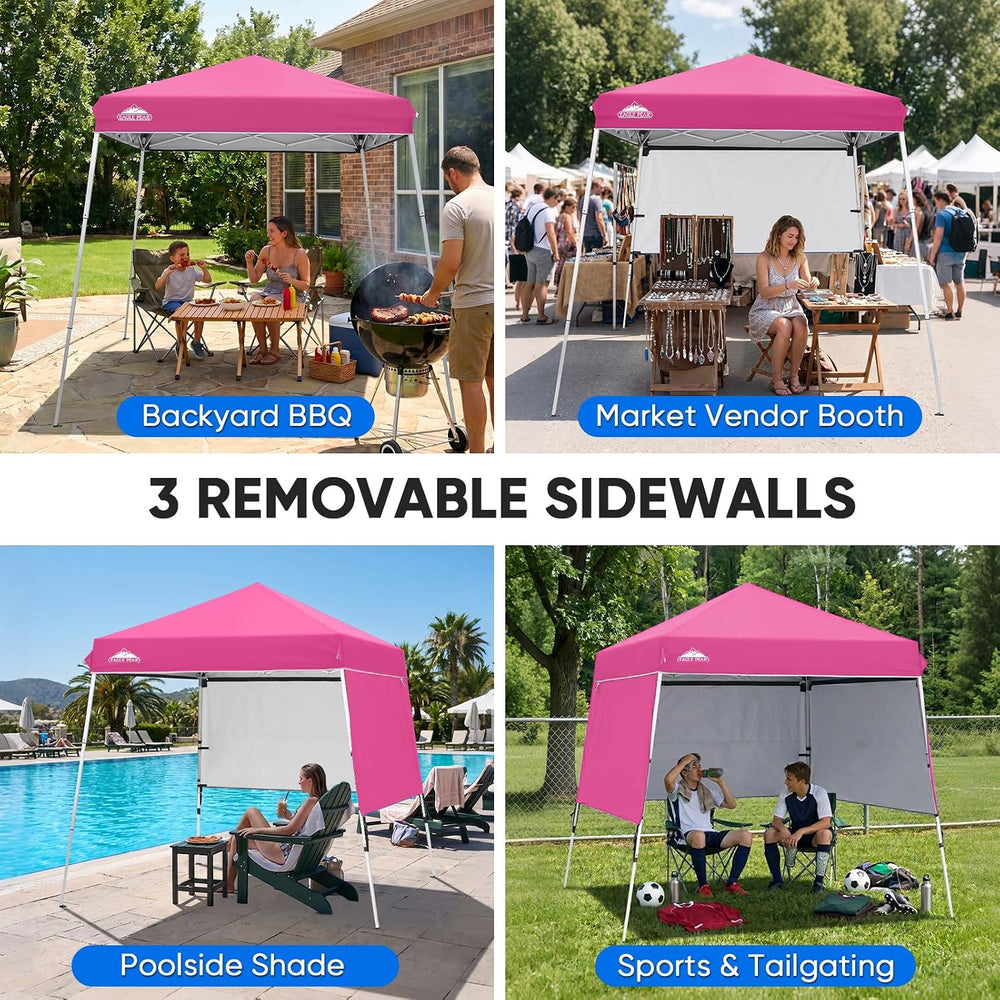 EAGLE PEAK Day Tripper 8x8 Aluminum Super-Lightweight Slant Leg Pop Up Canopy...
