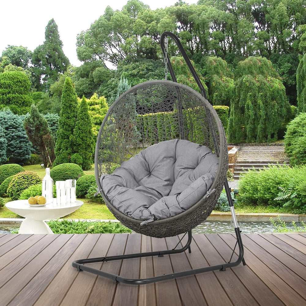 FDW Adjustable Hammock Chair Stand Hammock Stand Only Hanging Chair Stand Swi...