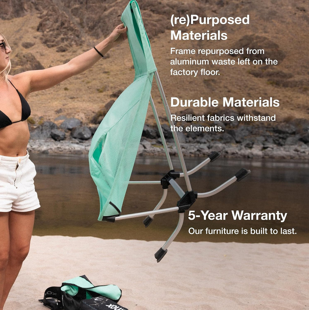 Helinox Beach Chair (re), Packable Outdoor Furniture, Summer Vacation Seat, L...