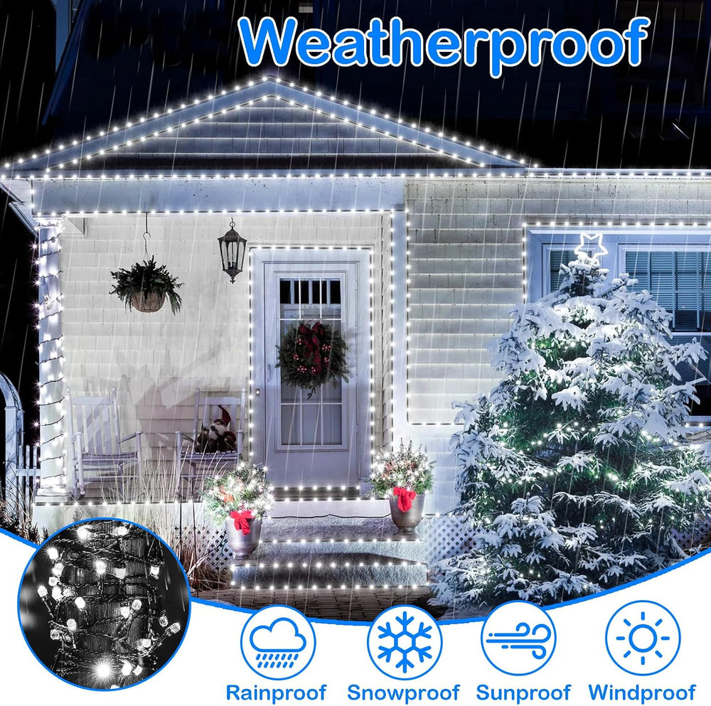 Decute 800LED 272ft Christmas String Lights UL Certified 8 Modes, Waterproof ...