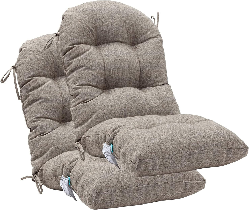 QILLOWAY Outdoor High Back Chair Cushion for Adirondack, All Weather Rocking ...