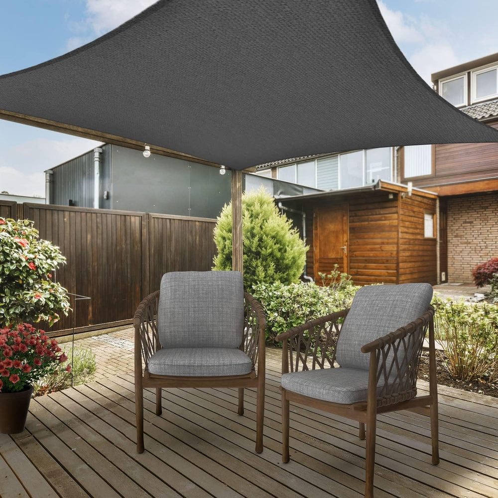 AsterOutdoor Sun Shade Sail Rectangle 10' x 13' UV Block Canopy for P...