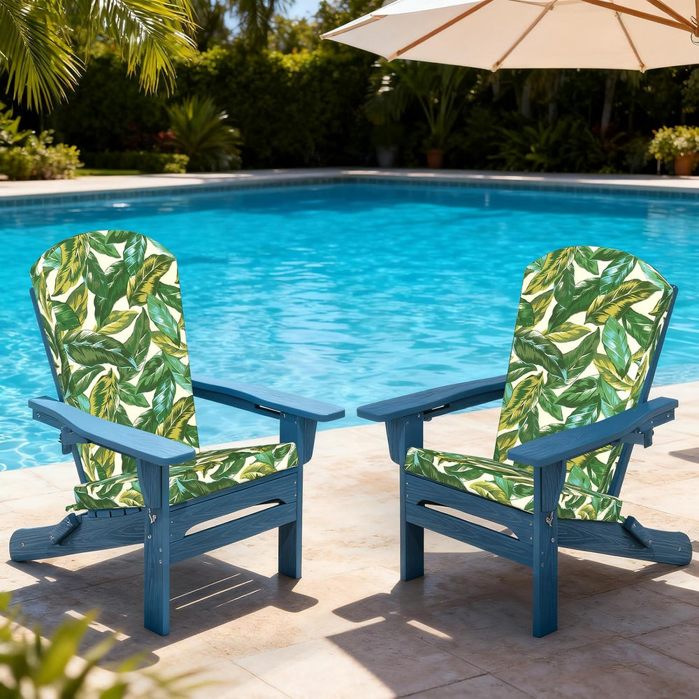 LVTXIII Adirondack Chair Cushions 48x20x2.5 Inch, Water Repellent, Fade Resis...