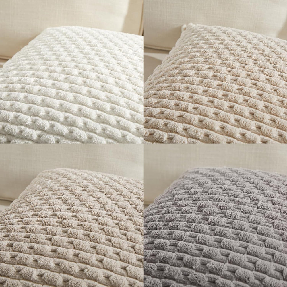 Fancy Homi Set of 4 Boho Euro Decorative Throw Pillow Covers 24x24 Inch for B...