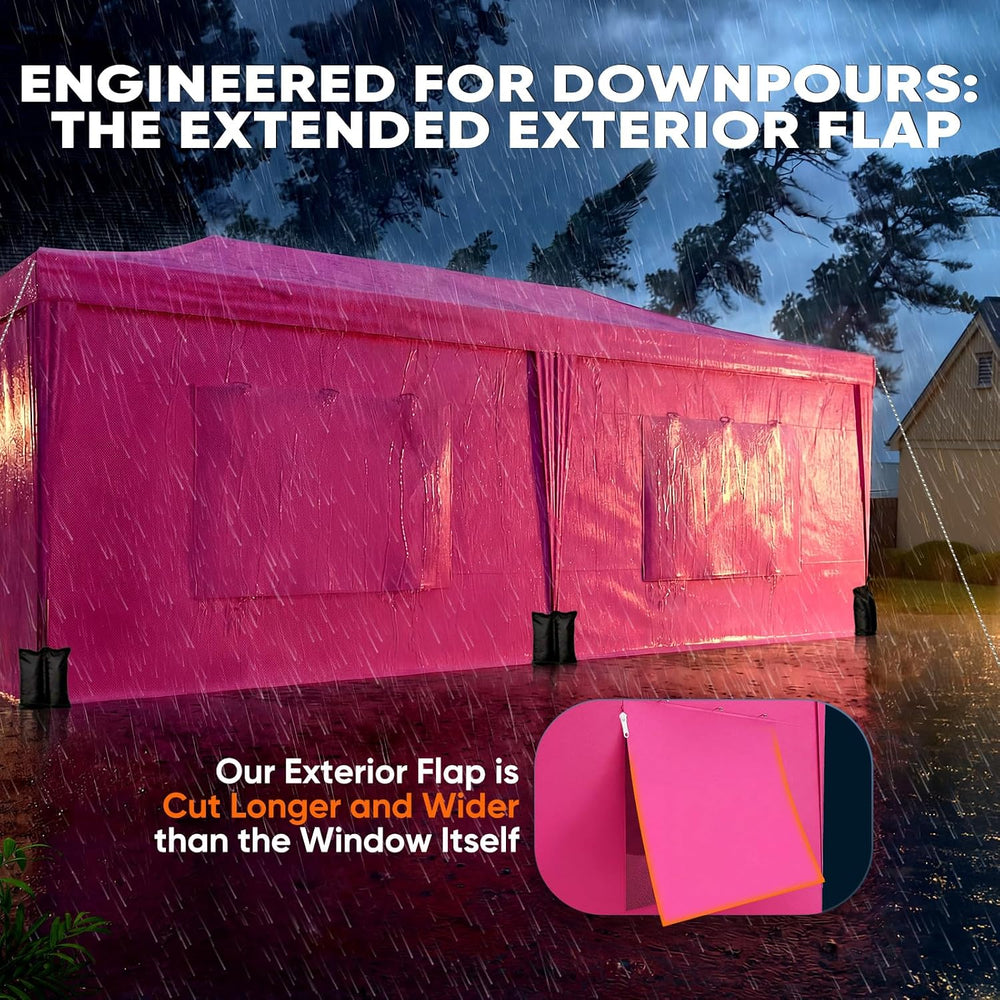 Quictent 10x20FT Pop Up Canopy Tent with Sidewalls