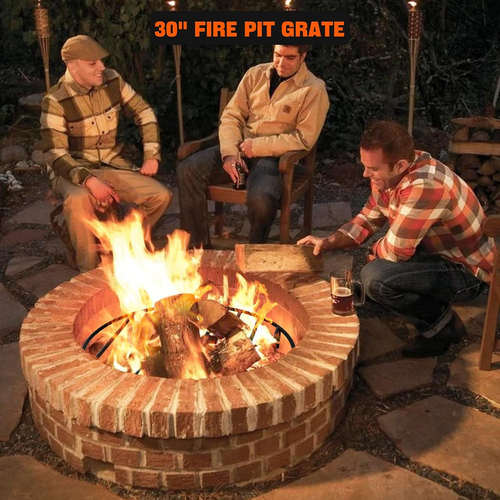 onlyfire Heavy Duty Fire Pit Grate with High Temp Coating & Removable Legs