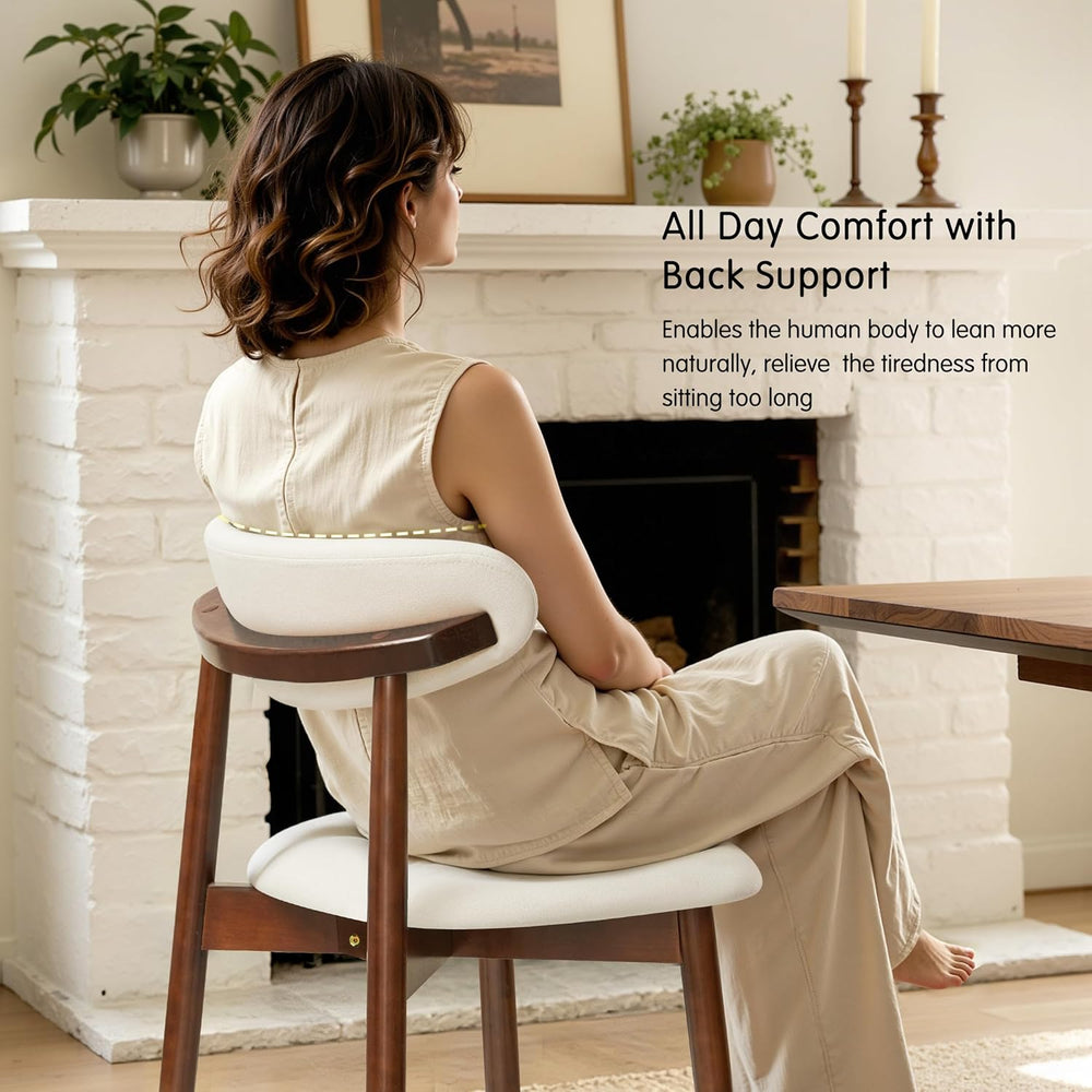 CHUN YI Dining Chairs Set of 8, Upholstered Wooden Dining Room Chairs