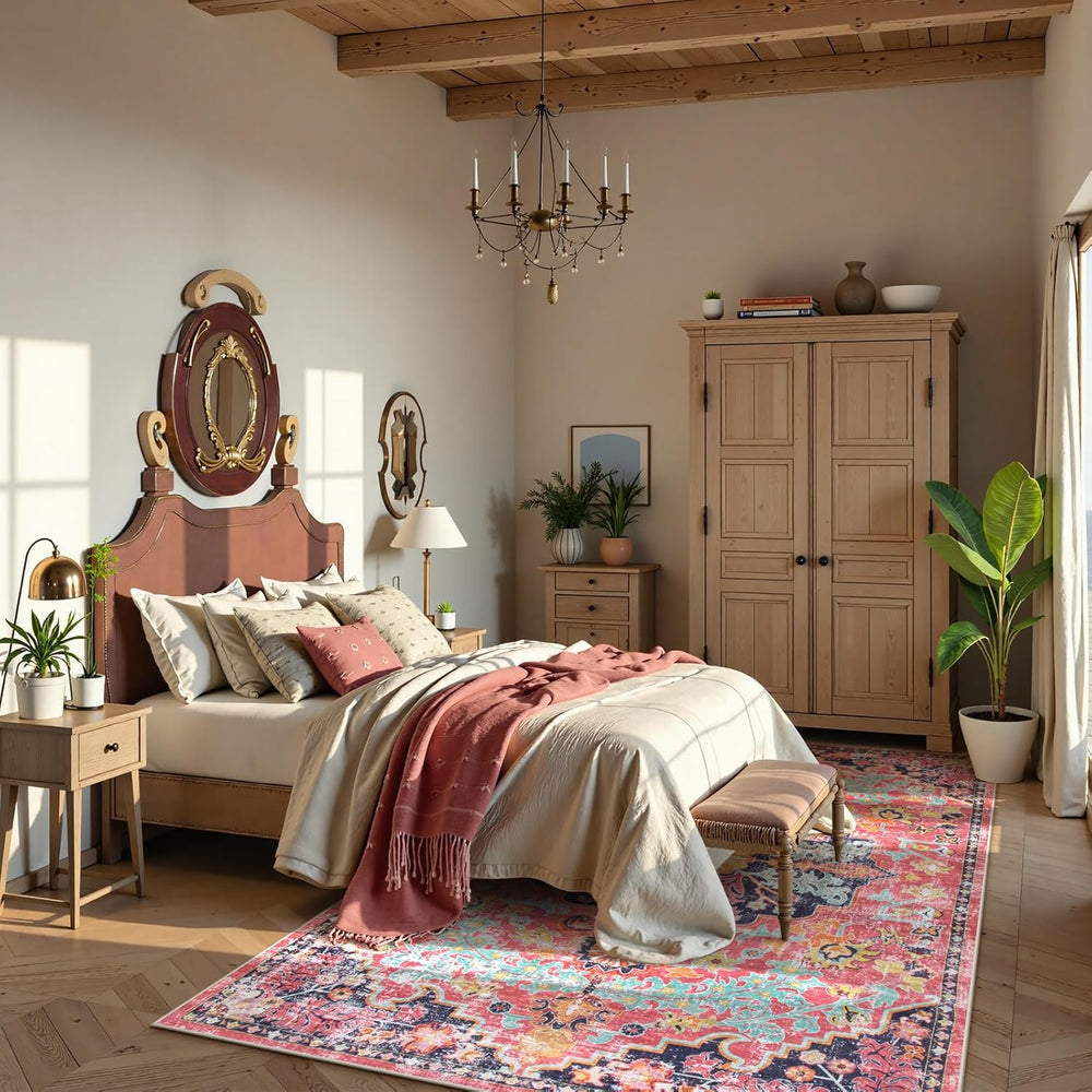 Lahome Reine 6x9 Area Rugs Machine Washable Area Rugs for Living Room, Non Sl...