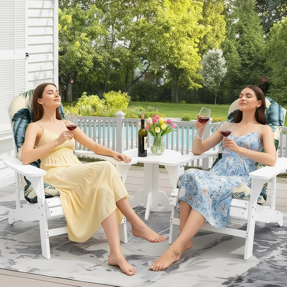 Outdoor Adirondack Chair Cushions Set of 2,Waterproof Rocking Chair Cushion w...