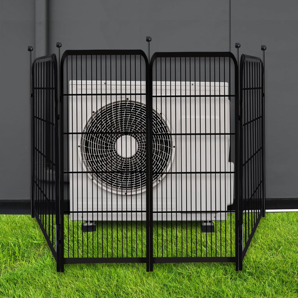 Getlay Garden Fencing 36 Inch High, 4 Panels Total 8.9 Ft(L) Dog Fence Outdoo...
